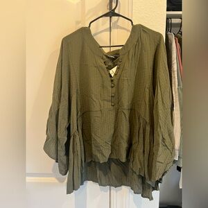 *NWT* Express Olive Green Women's Blouse